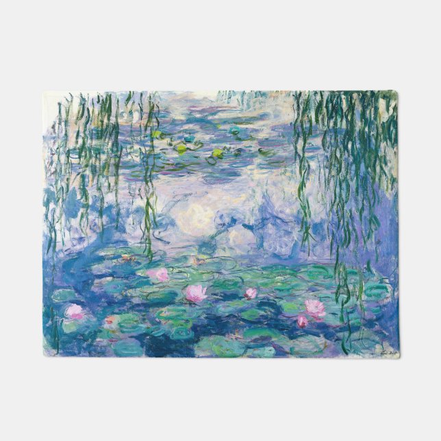 Felpudo CLAUDE MONET - LÍNEAS de agua (Anverso)