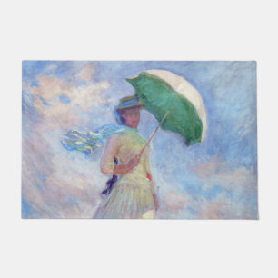 Felpudo Claude Monet - Mujer con Parasol a la derecha