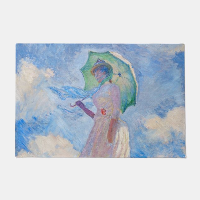 Felpudo Claude Monet - Mujer con Parasol a la izquierda (Anverso)