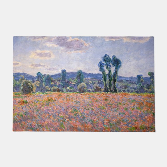 Felpudo Claude Monet - Poppy Field 1890 (Giverny) (Anverso)