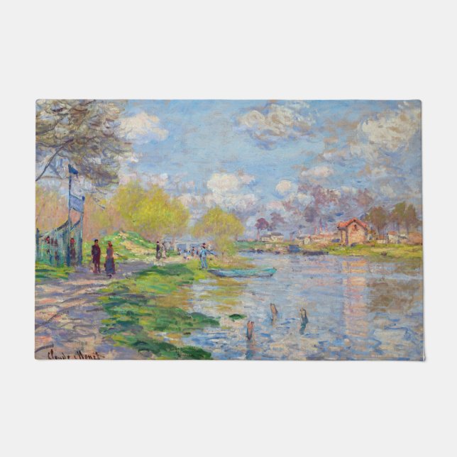 Felpudo Claude Monet - Primavera por el Sena (Anverso)
