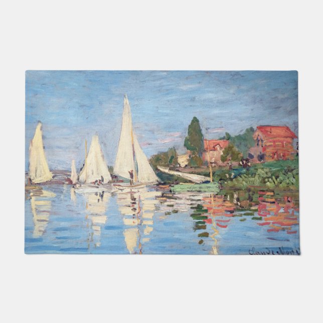 Felpudo Claude Monet - Regattas en Argenteuil (Anverso)