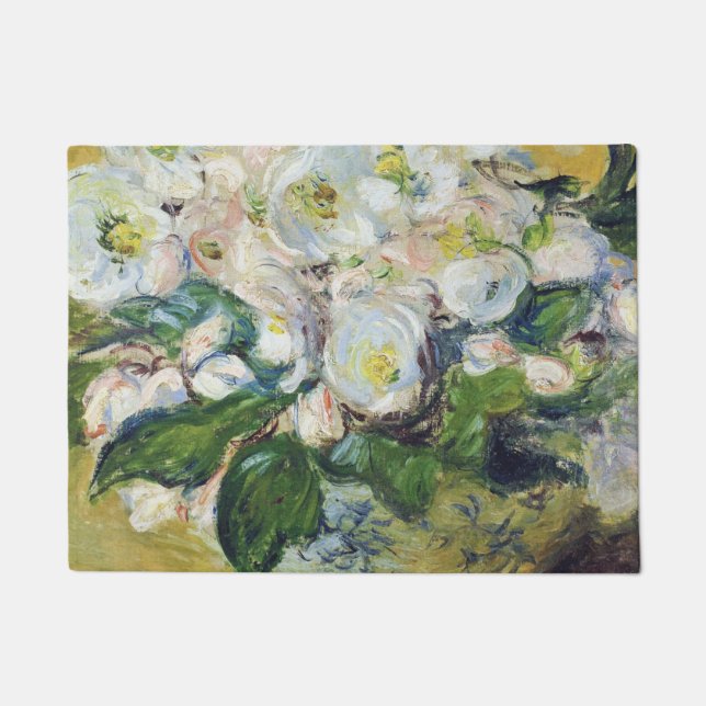 Felpudo Claude Monet - Rosas Navidades (Anverso)