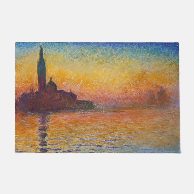 Felpudo Claude Monet - San Giorgio Maggiore en Dusk (Anverso)
