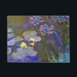 Felpudo Claude Monet Water Lilies Agapanthus<br><div class="desc">El Water Lilies y Agapanthus de Claude Monet - Water Lilies y Agapanthus de Claude Monet es un maravilloso cuadro impresionista de uno de los artistas maestros de las flores de todos los tiempos. El jardín acuático está vivo con color y emoción, a medida que el Agapanthus morado fluye de...</div>