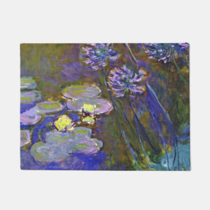 Felpudo Claude Monet Water Lilies Agapanthus