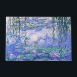 Felpudo Claude Monet Water relaja arte impresionista franc<br><div class="desc">Claude Monet Water Lilies es una colección de aproximadamente 250 pinturas al óleo del impresionista francés Claude Monet. Los cuadros representan el florido jardín de Monet en Giverny.</div>