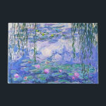 Felpudo Claude Monet Water relaja arte impresionista franc<br><div class="desc">Claude Monet Water Lilies es una colección de aproximadamente 250 pinturas al óleo del impresionista francés Claude Monet. Los cuadros representan el florido jardín de Monet en Giverny.</div>