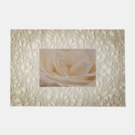 Felpudo Clausura de Rosa de color crema