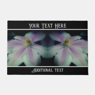 Felpudo Clematis Flower Up Close Personalizado