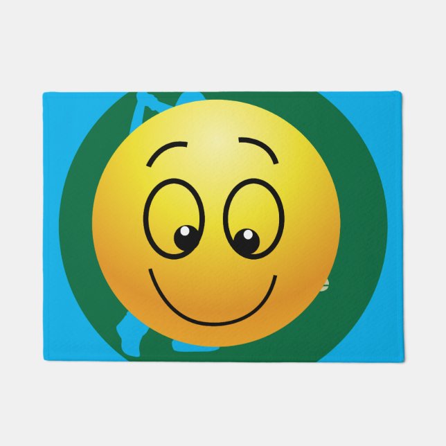 Felpudo Club de baloncesto Golf Green Khaki Personalizado (Anverso)