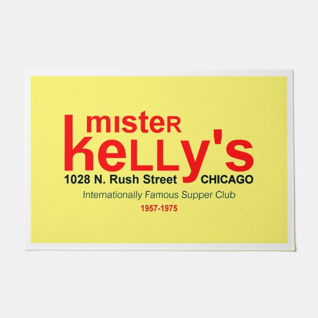 Felpudo Club de cena de Mister Kelly, Rush St., Chicago, I (Anverso)