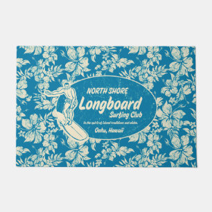 Felpudo Club que practica surf el logotipo de Longboard y