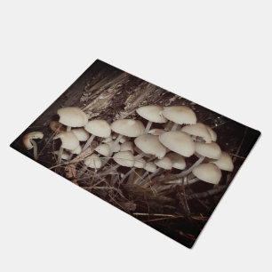Felpudo Clúster de hongos salvajes blancos