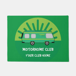 Felpudo Clústeres De Coffee Mug De Los Clubes De Caravana