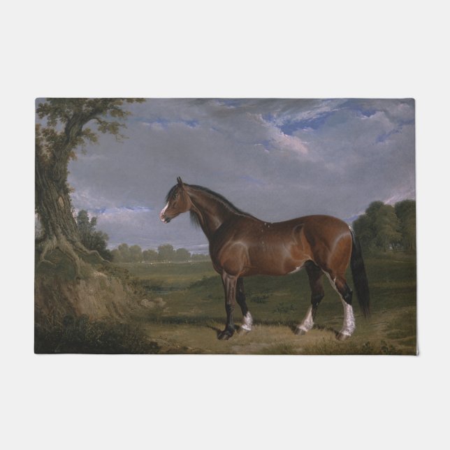Felpudo Clydesdale Stallion (Caballo tostado) (Animal) (Anverso)