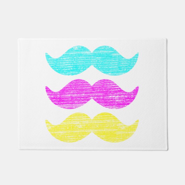 Felpudo CMY Mustaches (Anverso)