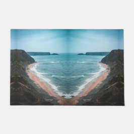 Felpudo Coastal Cove Beach Landscape Rug