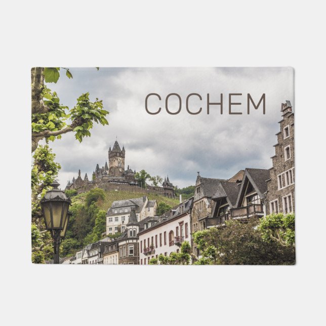 Felpudo Cochem Moselle Panorama Alemania Souvenir (Anverso)