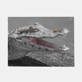 Felpudo Cocodrilo sonriente en Tortuguero - Costa Rica