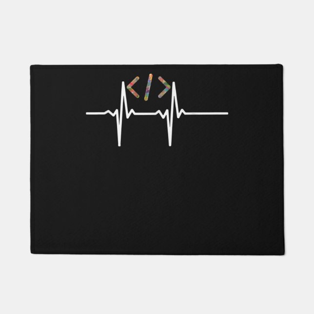 Felpudo Coders Funny | Codificación del programador de sof (Anverso)