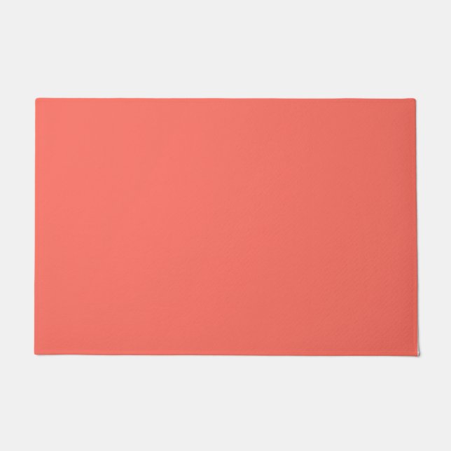 Felpudo Código hexadecimal de coral FF6F61 (Anverso)