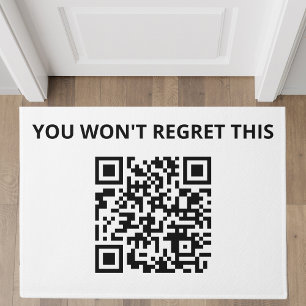 Felpudo Código QR Personalizado divertido