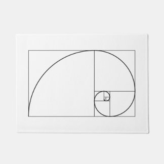 Felpudo Coeficiente de oro espiral de Fibonacci