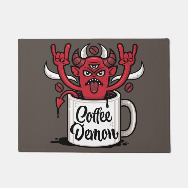 Felpudo Coffee Demon (Anverso)