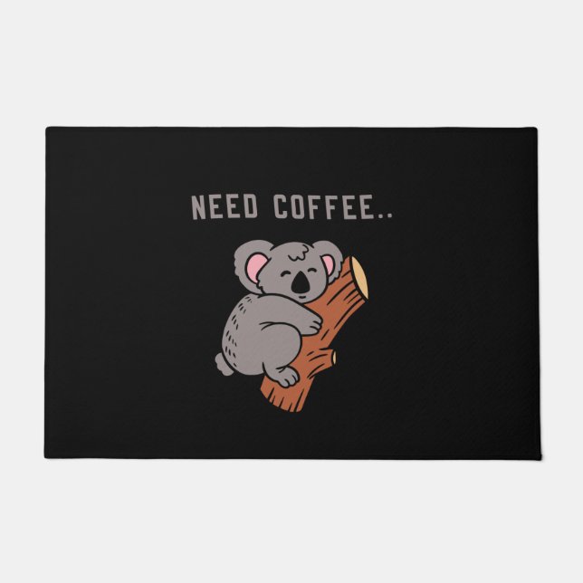 Felpudo Coffee Design Funny (Anverso)
