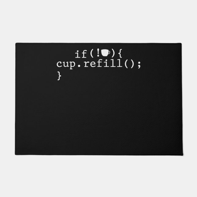 Felpudo Coffee Refill Smart Coding Software Engineer (Anverso)