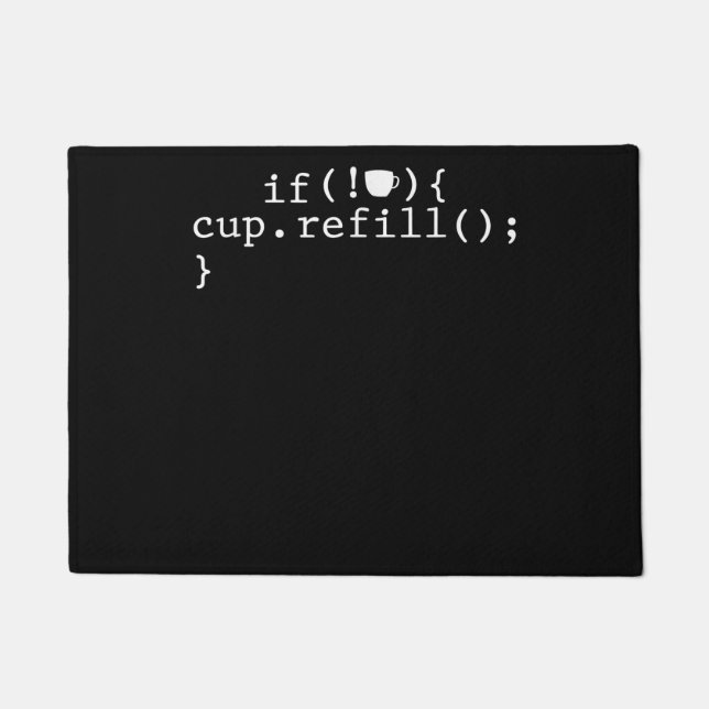 Felpudo Coffee Refill Smart Coding Software Engineer (Anverso)
