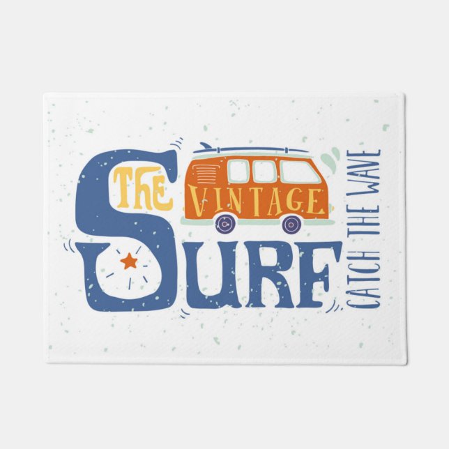 Felpudo Coja el poster de la onda (Anverso)