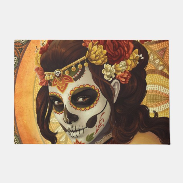 Felpudo Cojín decorativo Dia De Los Muertos (Anverso)