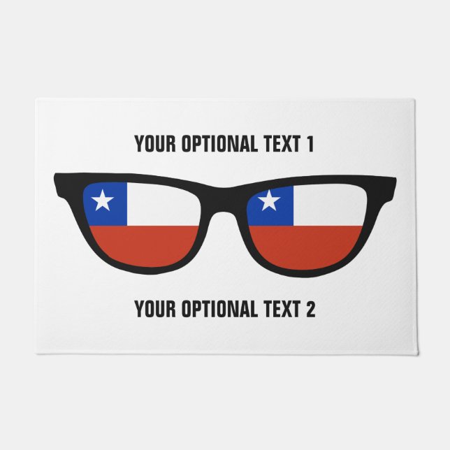 Felpudo Colchones de puerta personalizado de Chile Shades (Anverso)