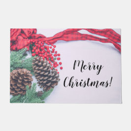 Felpudo Colección de conos de pino de vacaciones