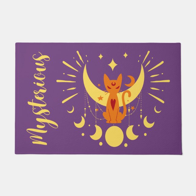 Felpudo Colección de sellos de Halloween "misteriosa" (Anverso)