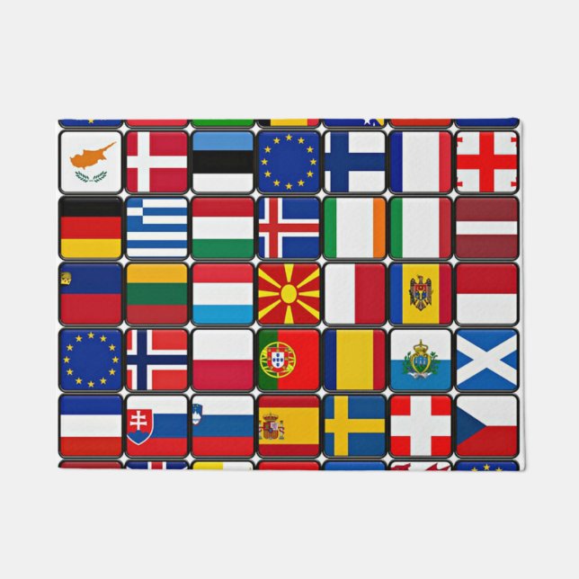 Felpudo Colección World Flags, internacional (Anverso)
