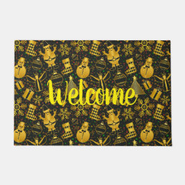 Felpudo Collage de Navidades metálicos