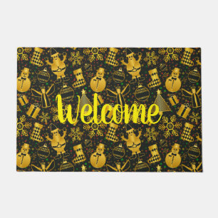 Felpudo Collage de Navidades metálicos