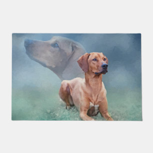 Felpudo Collage del perro de Rhodesian Ridgeback