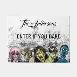 Felpudo Collage Zombies Horor Style Halloween