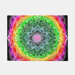 Felpudo Color Burst Rainbow Prisala Mandala