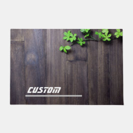 Felpudo Color de madera abstracta personalizada
