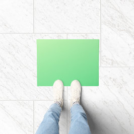 Felpudo Color del gradiente verde pálido