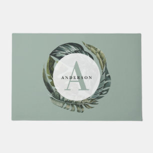 Felpudo Colores de agua tropicales, decoración floral y ca