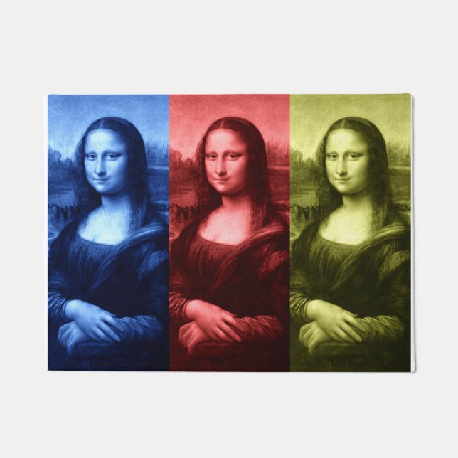 Felpudo Colores primarios de Mona Lisa (Anverso)