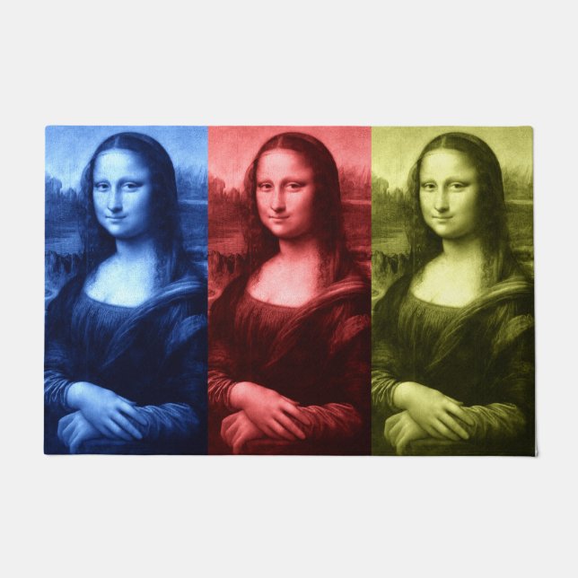 Felpudo Colores primarios de Mona Lisa (Anverso)