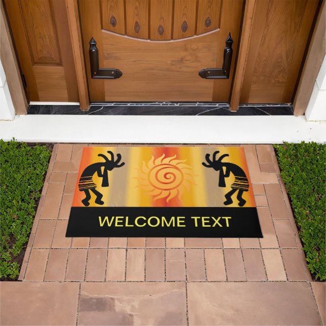 Felpudo Colores solares Kokopelli Doormat suroeste (Exterior)