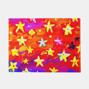 Felpudo Colores vibrantes de estrellas. ¡Hazte con una en